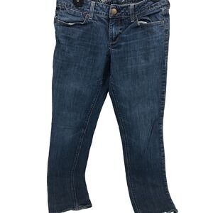 American eagle jeans women's 6 blue denim 77 straight Live your Life 30x30